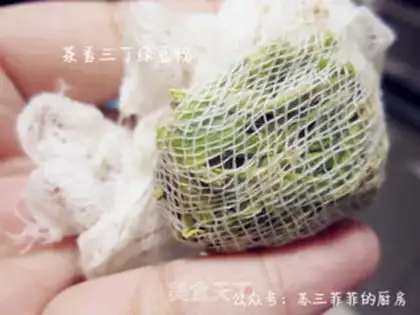 Make Tea fragrance, green bean powder step 3