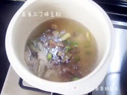Make Tea fragrance, green bean powder step 5