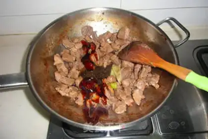 Make Red lamb noodles step 8