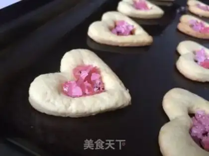 Make Glass heart cookies step 8