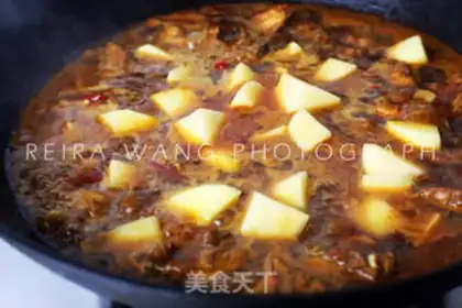 Make Xinjiang chicken step 6