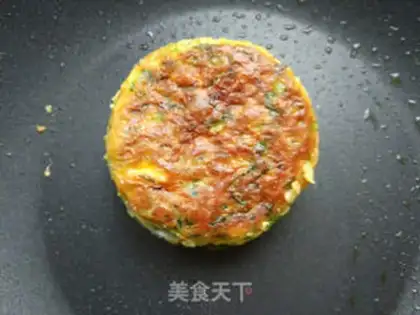 Make Breakfast vegetable fried eggs step 5