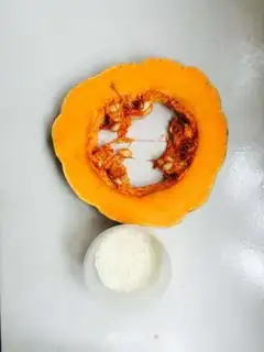 Make Gold pumpkin porridge step 0