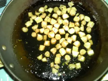 Make Milk dry tofu step 12
