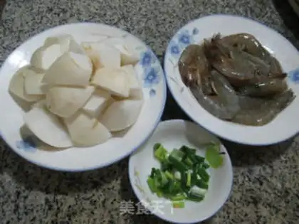 Make Shrimp radish step 0
