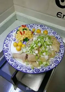 Make Chicken with garlic oil step 4