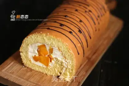 Make Mango cake rolls step 11