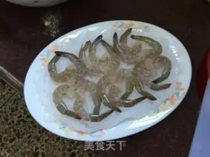 Make Garlic fan steamed shrimp step 3