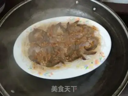 Make Garlic fan steamed shrimp step 7