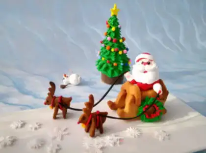Make Christmas 3D cookies step 17