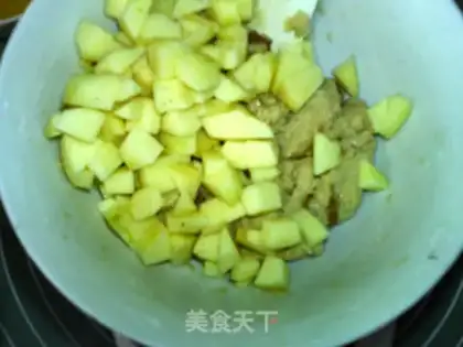 Make oatmeal apple rosescon step 5