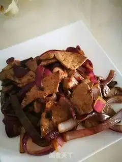 Make Onion fried liver step 5