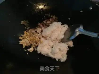 Make Mushroom fried rice step 3