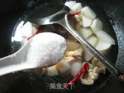 Make A thousand radishes step 5