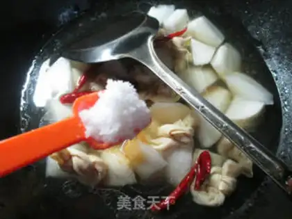 Make A thousand radishes step 6