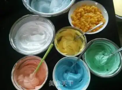 Make Rainbow birthday cake step 8