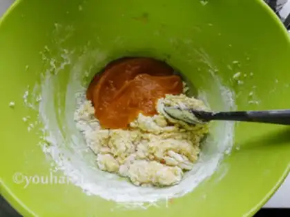 Make Pumpkin maffin cake step 4