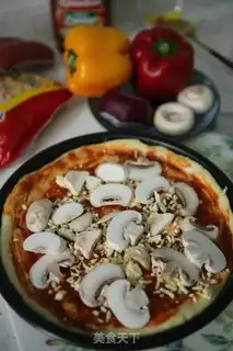 Make Shrimp sausage pizza step 15