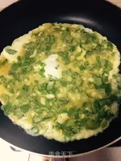 Make A green eggcake step 2