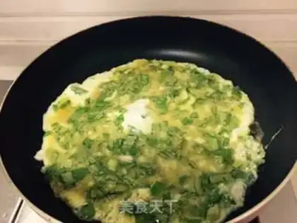 Make A green eggcake step 3