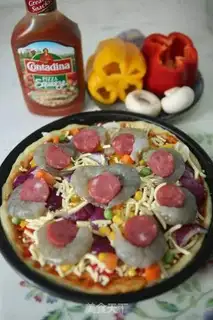 Make Shrimp sausage pizza step 17