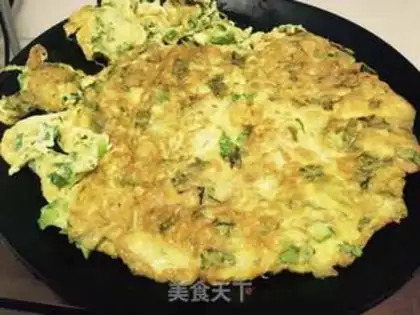 Make A green eggcake step 4