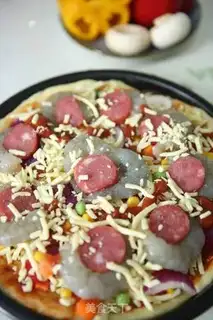 Make Shrimp sausage pizza step 18