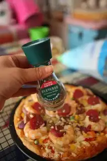 Make Shrimp sausage pizza step 21