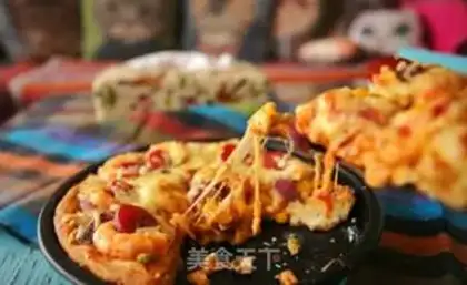 Make Shrimp sausage pizza step 27