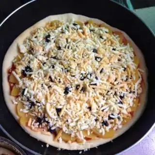 Make Peach banana pizza step 6