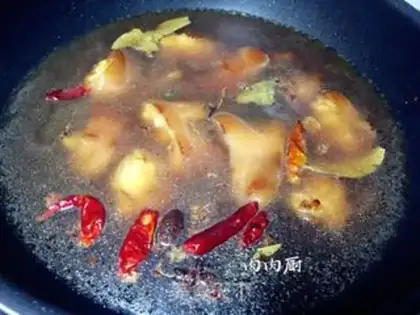 Make Red burning pig hoof step 9