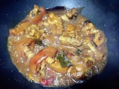 Make Red burning pig hoof step 10