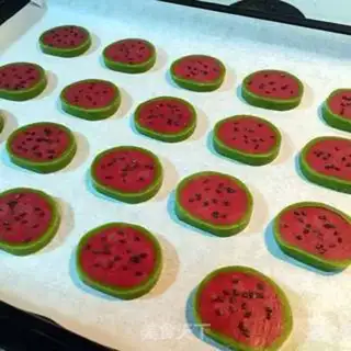 Make Watermelon cookies step 17