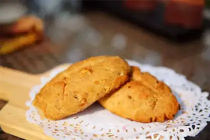 Make A walnut red sugar apple bread step 14