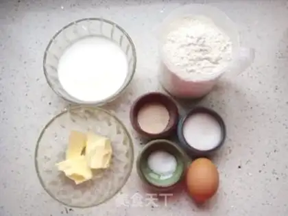 Make Snowman bread step 0