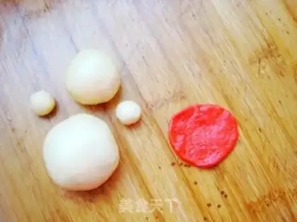 Make Snowman bread step 9