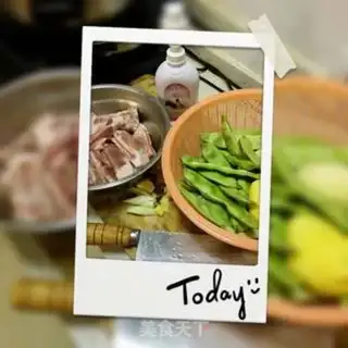 Make Chestbone and potatoes and beans step 1