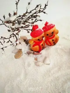 Make Snowman bread step 23