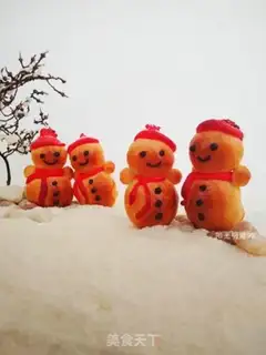 Make Snowman bread step 24