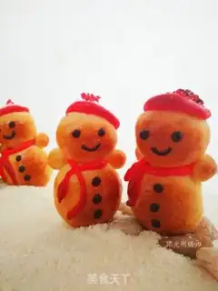 Make Snowman bread step 26