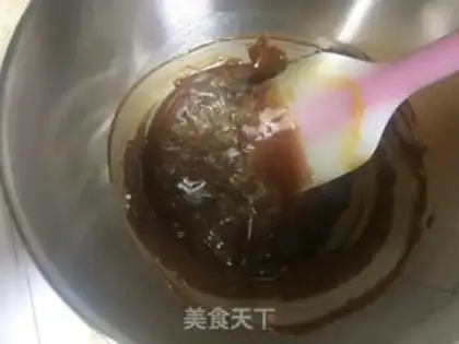 Make Caramel nut banana cake step 19