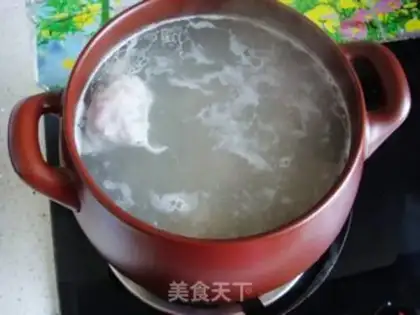 Make Soup of mushroom chops step 4