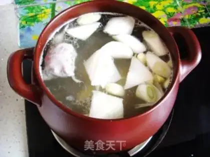 Make Soup of mushroom chops step 5