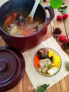 Make Soup of mushroom chops step 13