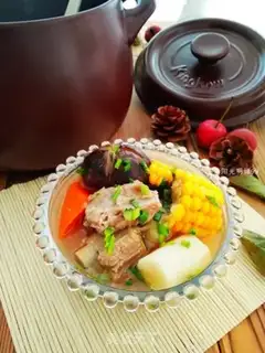 Make Soup of mushroom chops step 14