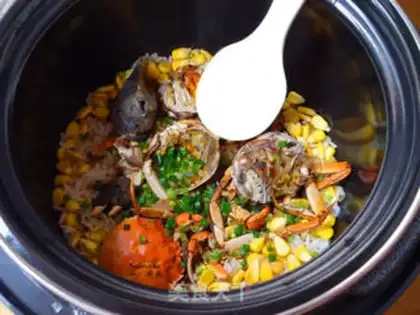 Make Crab rice step 5
