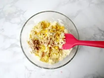 Make Corn cheese bacon step 5