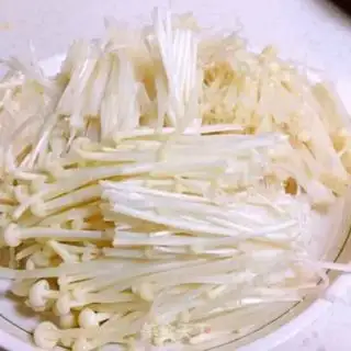 Make Cleaning up the golden needle mushrooms step 0