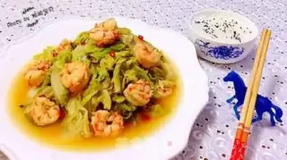 Make Hot cabbage and shrimp step 10