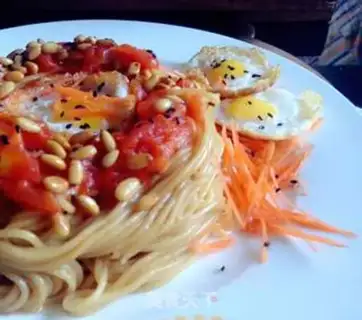 Make Burn the pine noodles step 3